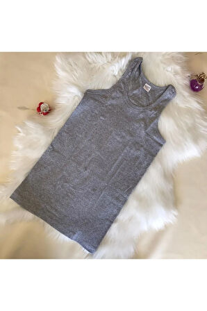 Sporcu - Yüzücü - Sırtı Çapraz Atlet 3'lü Siyah - Beyaz - Gri