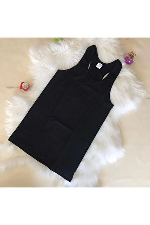 Sporcu - Yüzücü - Sırtı Çapraz Atlet 3'lü Siyah - Beyaz - Gri