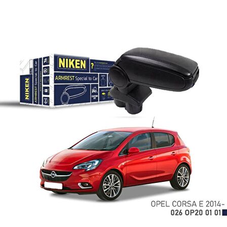 Niken Opel Corsa E 2014+ Sonrası Araca Özel Kol Dayama Siyah