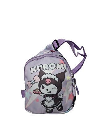 Spteks Kız Çocuk Kuromi Model Lila Renk Kuromi Figürlü Sırt Çantası