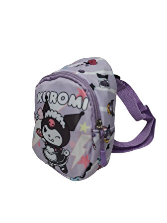 Spteks Kız Çocuk Kuromi Model Lila Renk Kuromi Figürlü Sırt Çantası