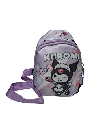 Spteks Kız Çocuk Kuromi Model Lila Renk Kuromi Figürlü Sırt Çantası