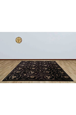 Siyah Desenli Vintage Halı 247x281
