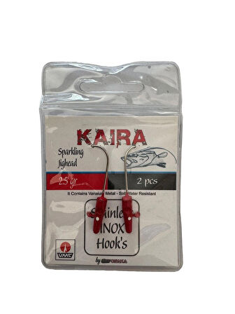 KAIRA JIG HEED 2.5 GR NO : 1/0 VMC 2LI PK