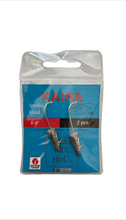 KAIRA JIG HEED 6 GR NO : 1/0 VMC 2LI PK KIRMIZI KF