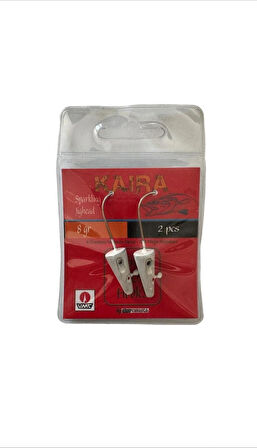 KAIRA JIG HEED 8 GR NO : 3/0 VMC 2LI PK SILVER KF