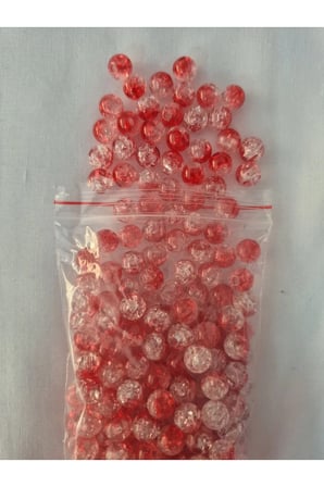 Mor Beyaz Renkli Yuvarlak Delikli Boncuk Bileklik Kolye Takı Yapım Malzemeleri 2