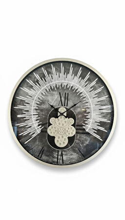 Radyal Çark Mekanizmalı Modern Duvar Saati