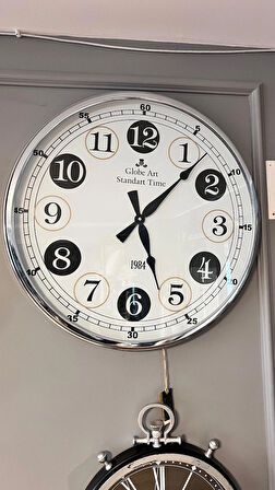 Metal Kasa Dekoratif Duvar Saati