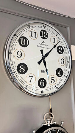 Metal Kasa Dekoratif Duvar Saati