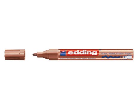 Edding 750 Markör Boya Kalemi 2-4 Mm Bakır Yuvarlak Uçlu (10 Lu Paket)