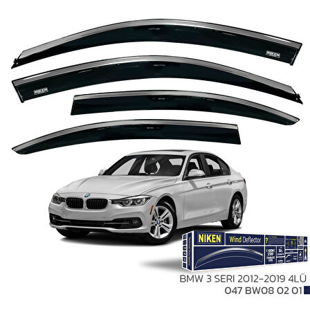 Bmw 3 Serisi F30 Kromlu Cam Rüzgarlığı Niken 2012-19 arası uyumlu