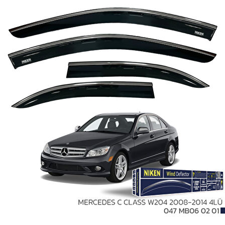 Mercedes C Serisi W204 Kromlu Cam Rüzgarlığı Niken 2008-14 arası uyumlu