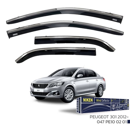 Peugeot 301 Cam Rüzgarlığı Kromlu 2012+ Sonrası Uyumlu