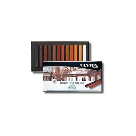 Lyra Polycrayons Soft Toz Pastel Boya12 Li Kutu Kahverengi L5641121