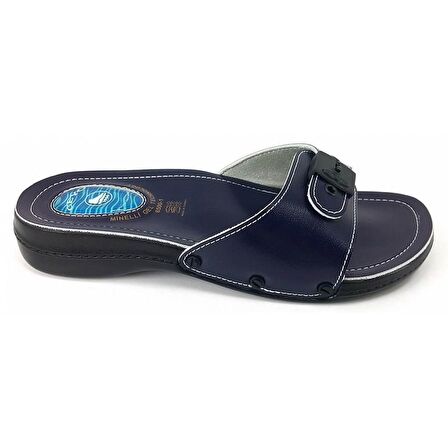 6500-1Mınellı Ceyo Kadın Terlik-Siyah