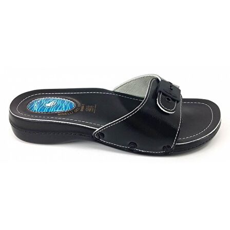 6500-1Mınellı Ceyo Kadın Terlik-Siyah