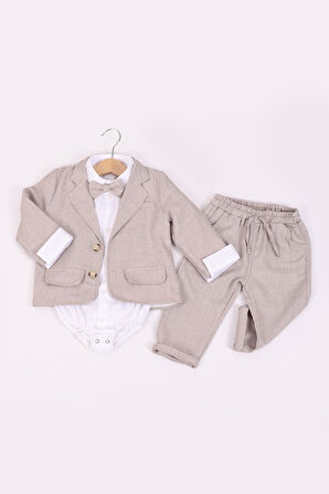 Erkek Bebek Ceketli 4 ' lü Takım
