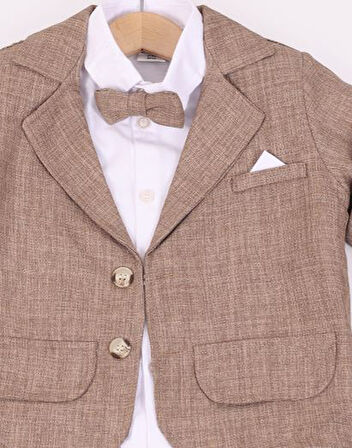 Erkek Çocuk Gabardin Pantolonlu Ceketli Takım