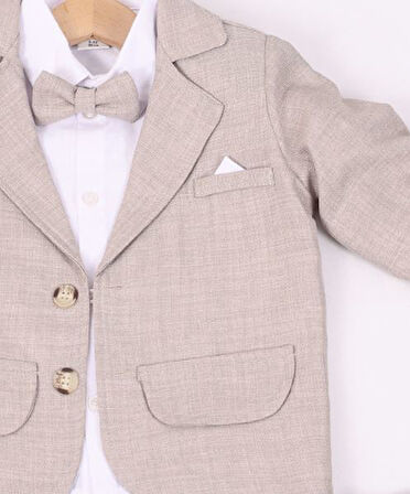 Erkek Çocuk Gabardin Pantolonlu Ceketli Takım
