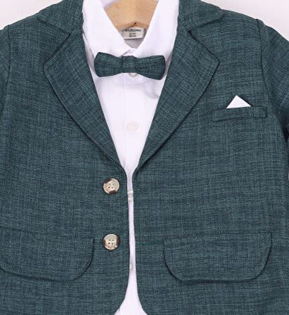 Erkek Çocuk Gabardin Pantolonlu Ceketli Takım