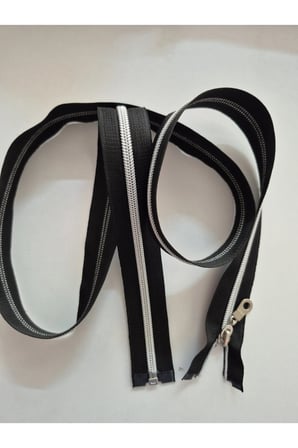 Ferace Fermuarı Silver 120 cm Uznluk En 3 cm 3