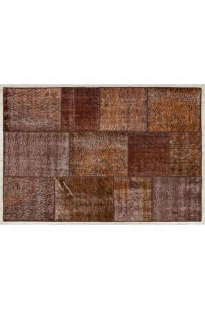 Özel Patchwork Eskitme El Dokuma Halı 80x150 Model 5308