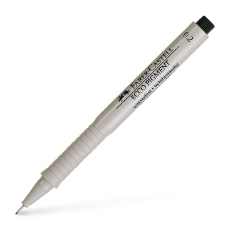 Faber-Castell Çizim Kalemi Ecco Pigment 0.2 Mm Siyah 16 62 99 (10 Lu Paket)