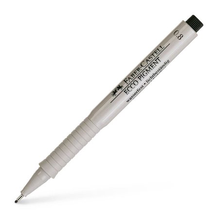 Faber-Castell Çizim Kalemi Ecco Pigment 0.8 Mm Siyah 16 68 99 (10 Lu Paket)