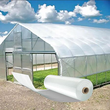 12 AYLIK 6X10 METRE SERA NAYLONU ŞEFFAF NAYLON BRANDA (UV+IR+EVA+AO+LD+DİFÜZYON KATKILI) SERA ÖRTÜSÜ