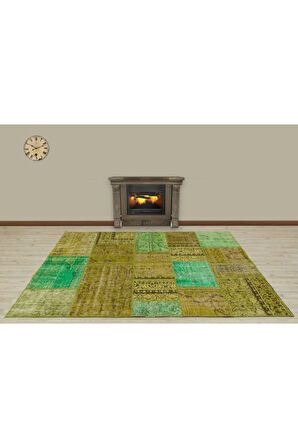 Modern Klasik Patchwork Eskitme Halı 160 X 230 Model 5528