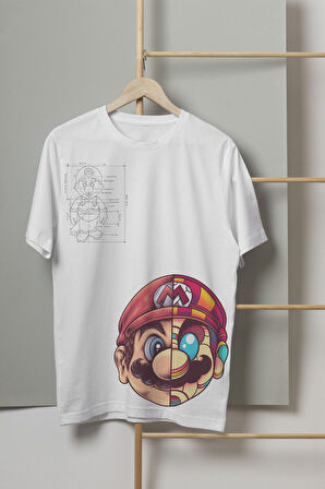 Süper Mario Baskılı Owersize Tshirt