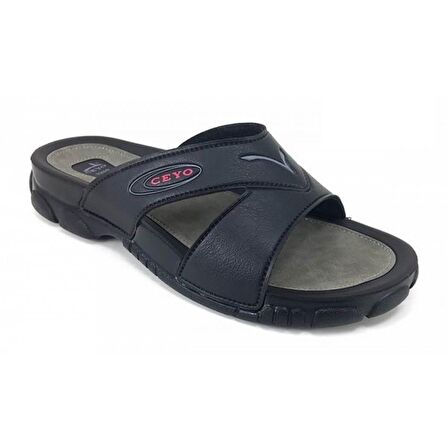 3200-1 Ceyo Erkek Terlik-Siyah