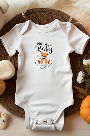 BebekPerisi Hello Baby Ayıcık Bebek Body