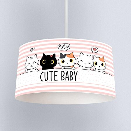 Çocuk Odası Dijital Baskılı Sarkıt Avize Model 062