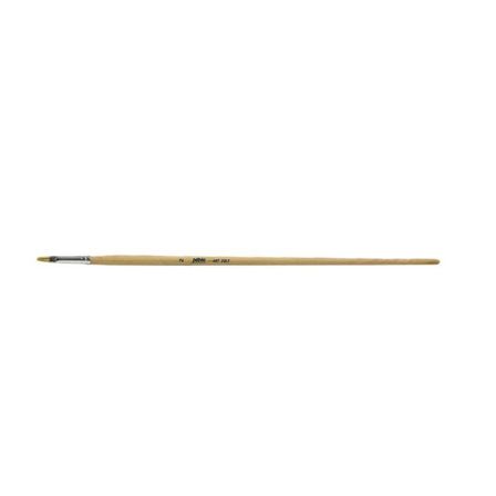 Pebeo 258F-02 Düz Fırça Uzun Bristle Kıl Sert Kıllı Akrilik Ve Yağlı Boya Fırçası (12 Li Kutu)
