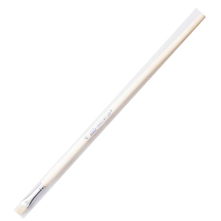 Pebeo 258F-04 Düz Fırça Uzun Bristle Kıl Sert Kıllı Akrilik Ve Yağlı Boya Fırçası (12 Li Kutu)
