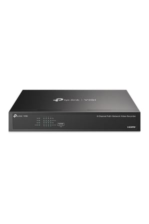 TP-Link VIGI NVR1004H-4P 4 Kanal 5MP PoE+ 53W H.265+ 80 Mbps 1 SATA 2 USB 4K HDMI NVR Kayıt Cihazı