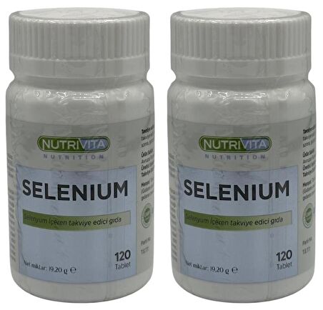 Selenium 200 Mcg Selenyum 2x120 Tablet