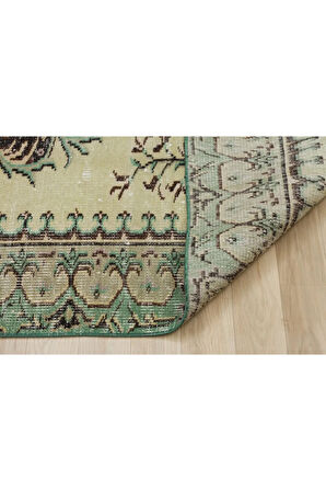 Gerçek El Dokuma Eskitme Vintage Halı 174x272