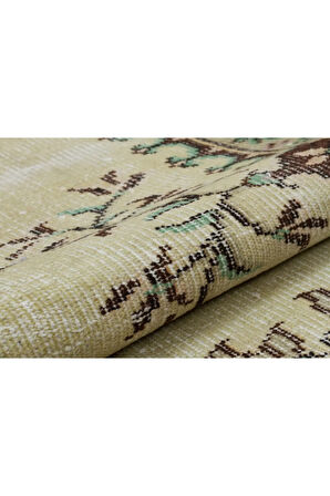 Gerçek El Dokuma Eskitme Vintage Halı 174x272