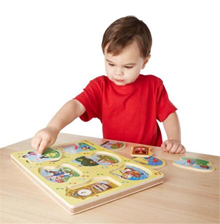 İngilizce Çocuk Şarkıları 1 2+ Yaş Büyük Boy Puzzle 6 Parça