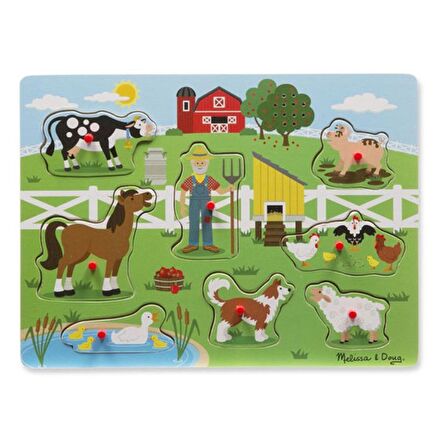 Old MacDonal's Farm 2+ Yaş Büyük Boy Puzzle 8 Parça