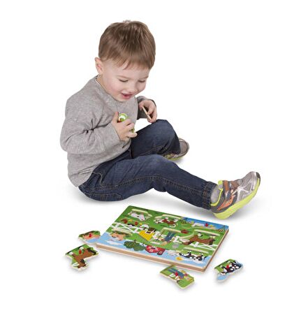 Old MacDonal's Farm 2+ Yaş Büyük Boy Puzzle 8 Parça