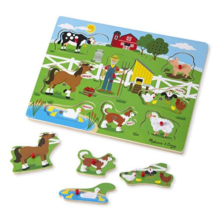 Old MacDonal's Farm 2+ Yaş Büyük Boy Puzzle 8 Parça