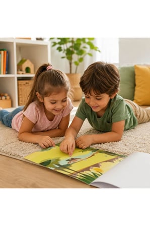 Melissa & Doug Yeniden Kullanılabilir Sticker Pad - Habitatlar Serisi (150+ Çıkartma, 5 Sahne)