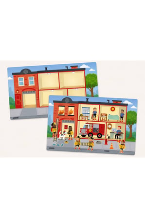Melissa & Doug Yeniden Kullanılabilir Sticker Pad - Kasabam Serisi (200+ Çıkartma, 5 Sahne)