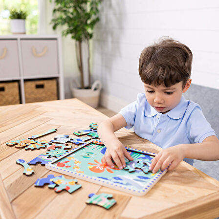 Melissa and Doug Ahşap Dişli Yapboz - Denizaltı (18 Parça)