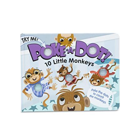 Poke-A-Dot İnteraktif Kitap - 10 Little Monkeys