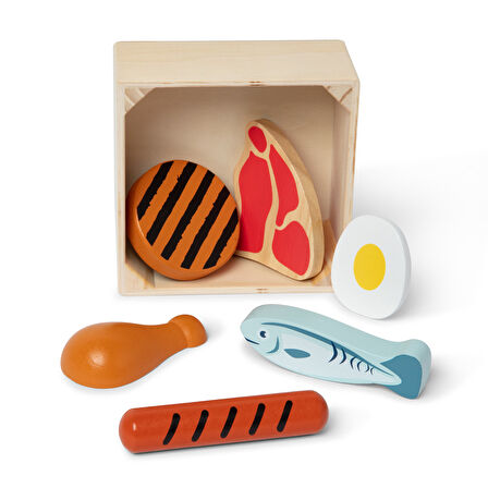 Melissa and Doug Ahşap Gıdalarımız - Proteinler